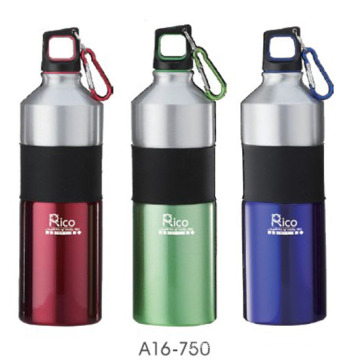 Bouteille en aluminium avec boucle (A16-750), 750ml